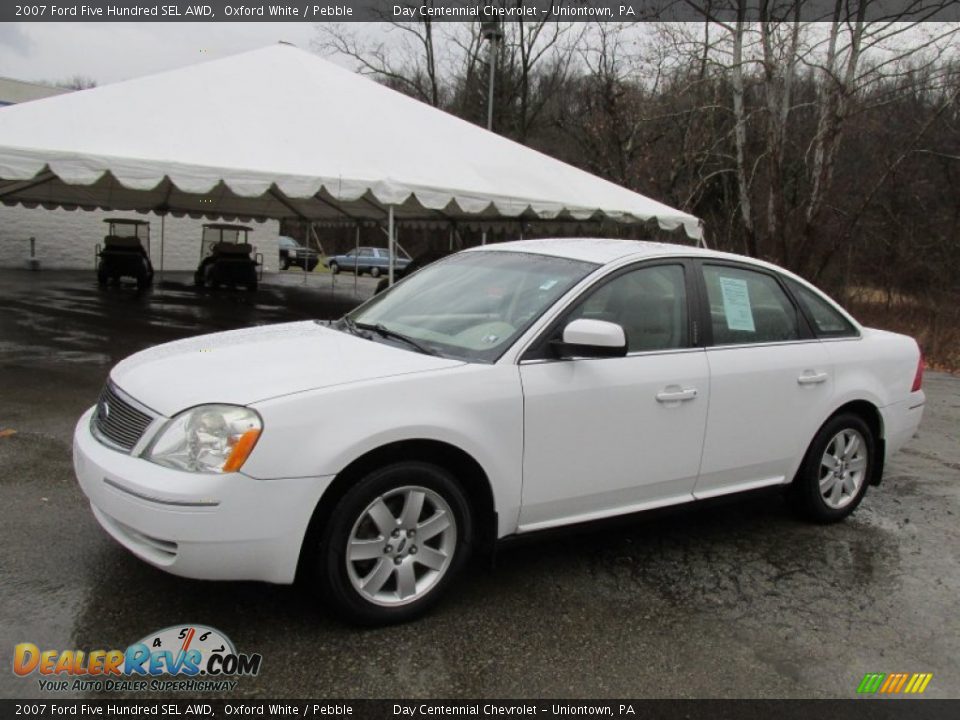 2007 Ford Five Hundred SEL AWD Oxford White / Pebble Photo #1
