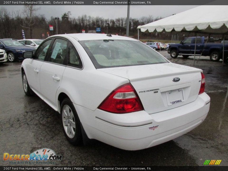 2007 Ford Five Hundred SEL AWD Oxford White / Pebble Photo #4