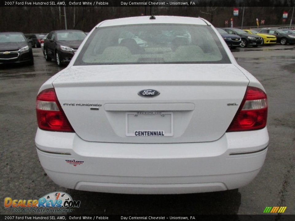 2007 Ford Five Hundred SEL AWD Oxford White / Pebble Photo #6