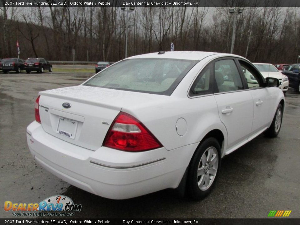 2007 Ford Five Hundred SEL AWD Oxford White / Pebble Photo #8