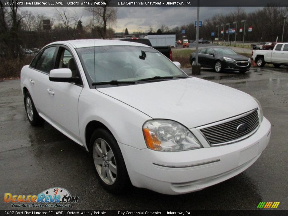 2007 Ford Five Hundred SEL AWD Oxford White / Pebble Photo #12