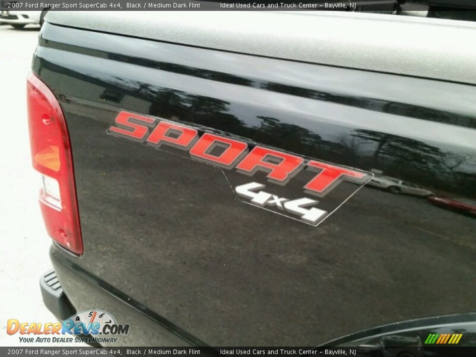 2007 Ford Ranger Sport SuperCab 4x4 Black / Medium Dark Flint Photo #14