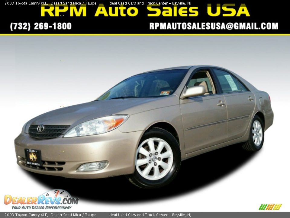 2003 Toyota Camry XLE Desert Sand Mica / Taupe Photo #1