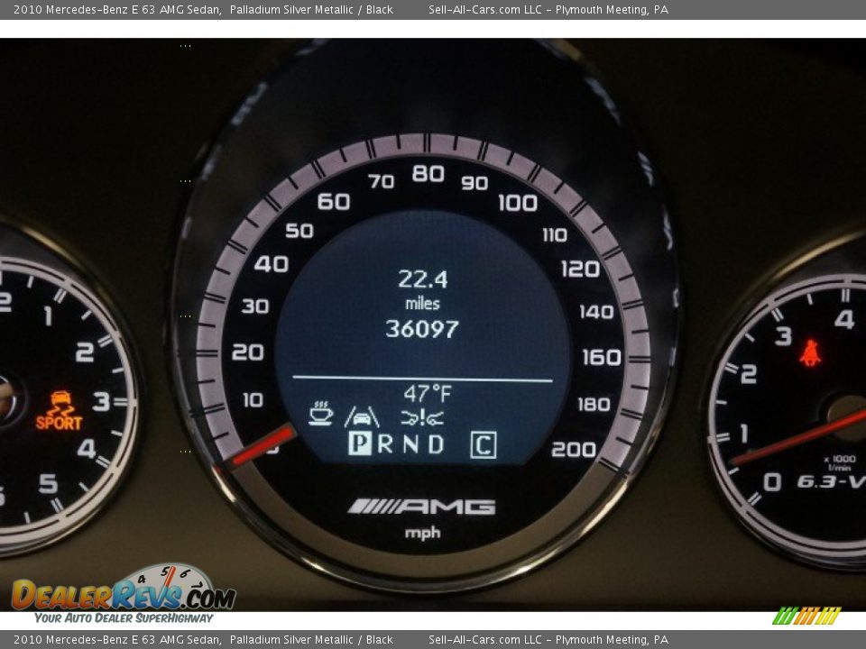 2010 Mercedes-Benz E 63 AMG Sedan Palladium Silver Metallic / Black Photo #32