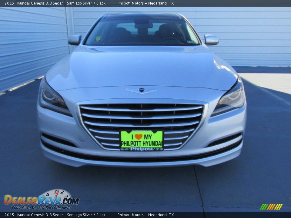 2015 Hyundai Genesis 3.8 Sedan Santiago Silver / Black Photo #8