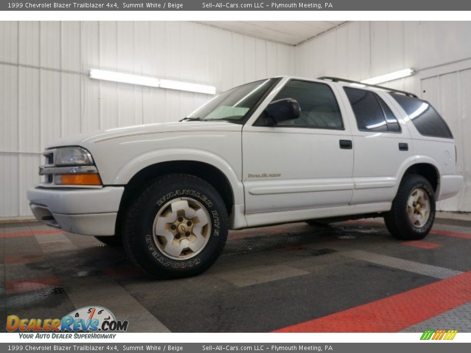 1999 Chevrolet Blazer Trailblazer 4x4 Summit White / Beige Photo #2