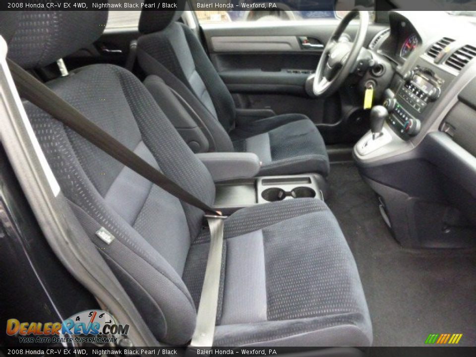 2008 Honda CR-V EX 4WD Nighthawk Black Pearl / Black Photo #10