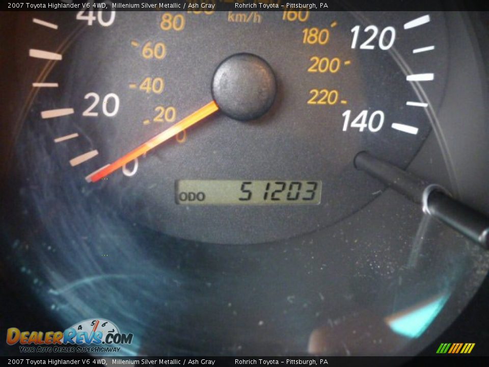 2007 Toyota Highlander V6 4WD Millenium Silver Metallic / Ash Gray Photo #9