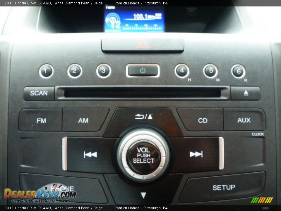 2013 Honda CR-V EX AWD White Diamond Pearl / Beige Photo #23