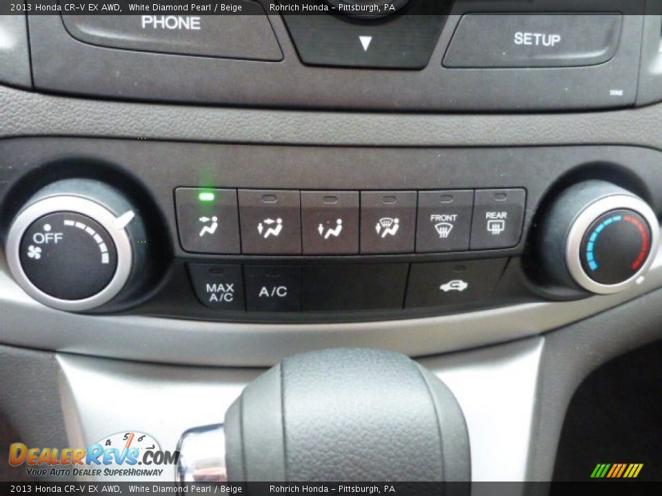2013 Honda CR-V EX AWD White Diamond Pearl / Beige Photo #24