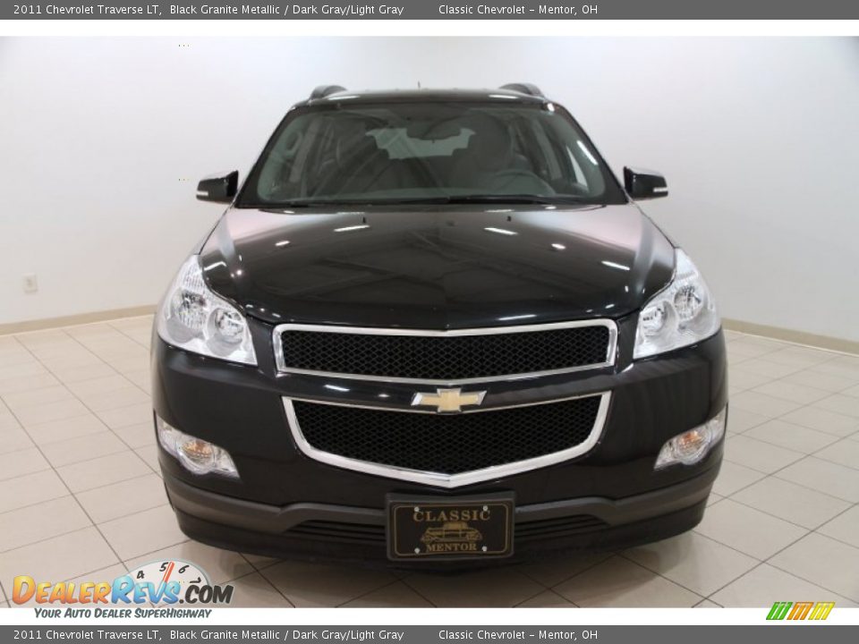 2011 Chevrolet Traverse LT Black Granite Metallic / Dark Gray/Light Gray Photo #2
