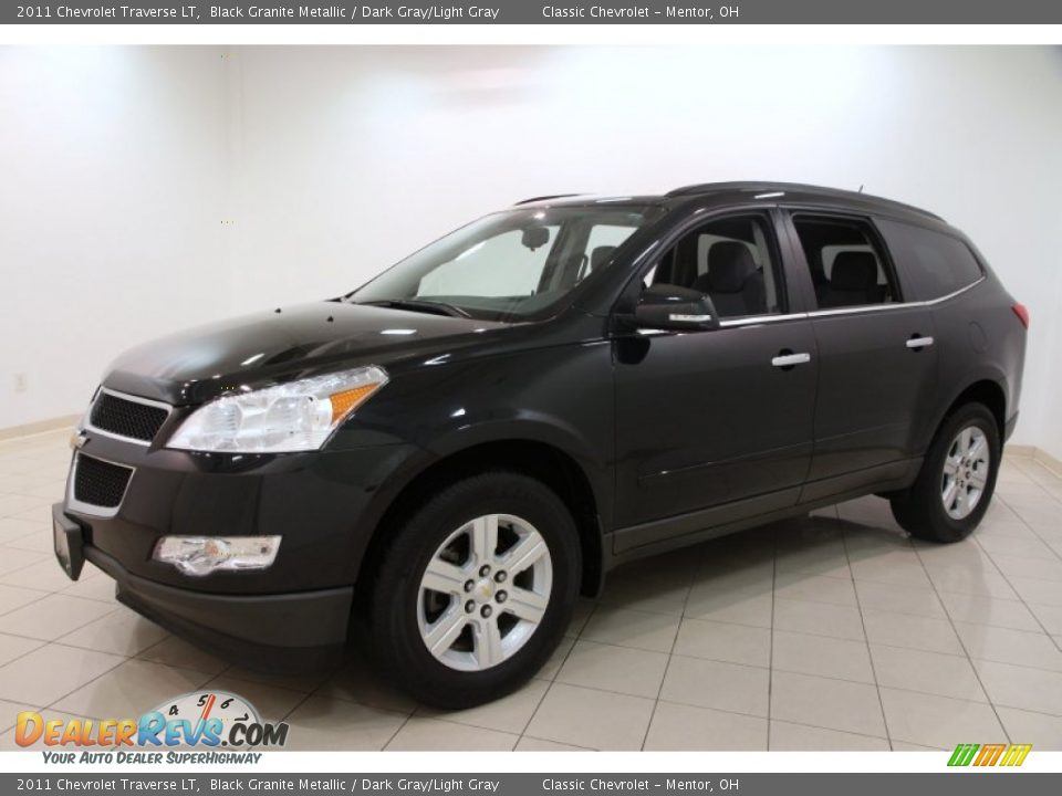 2011 Chevrolet Traverse LT Black Granite Metallic / Dark Gray/Light Gray Photo #3
