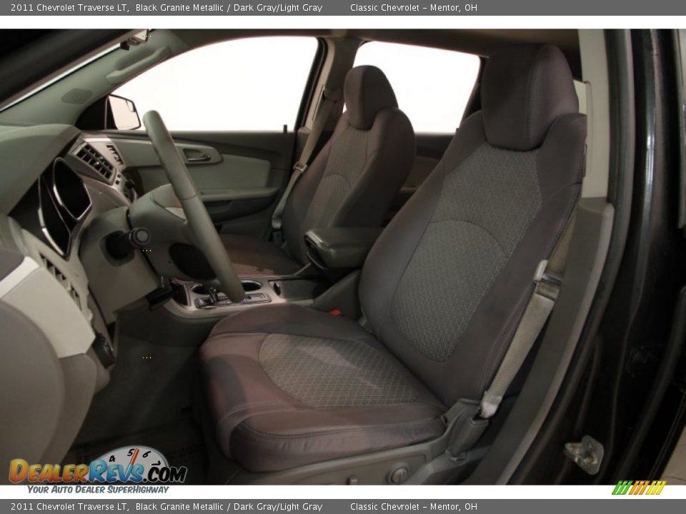 2011 Chevrolet Traverse LT Black Granite Metallic / Dark Gray/Light Gray Photo #5