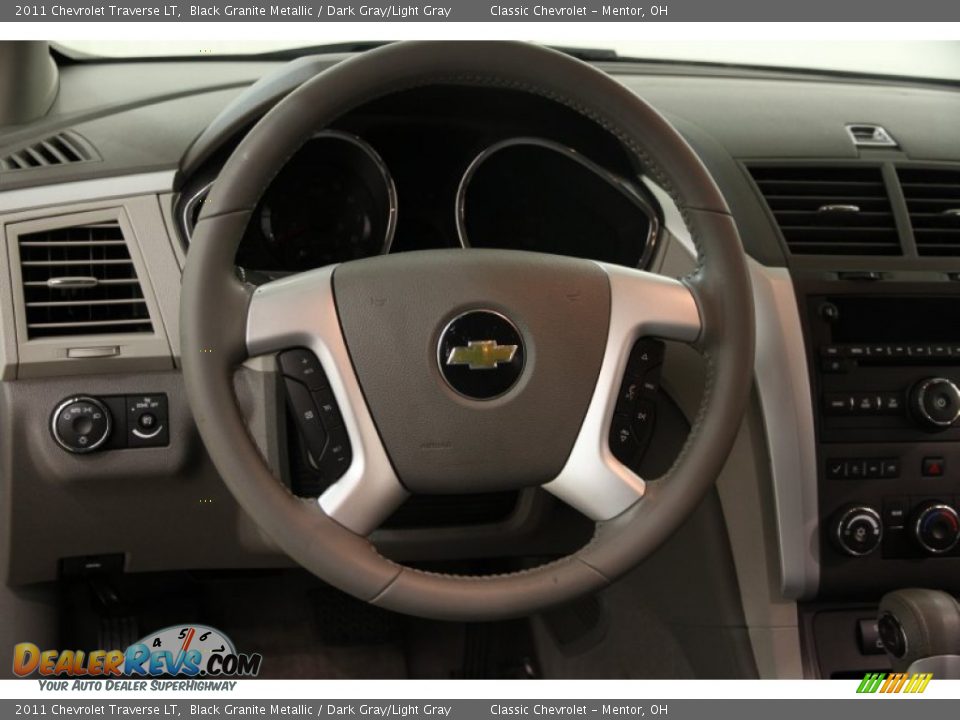 2011 Chevrolet Traverse LT Black Granite Metallic / Dark Gray/Light Gray Photo #6