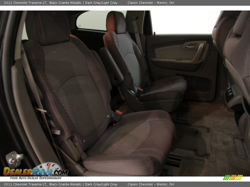2011 Chevrolet Traverse LT Black Granite Metallic / Dark Gray/Light Gray Photo #11