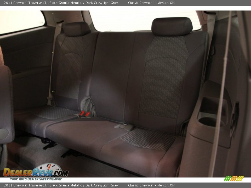 2011 Chevrolet Traverse LT Black Granite Metallic / Dark Gray/Light Gray Photo #13
