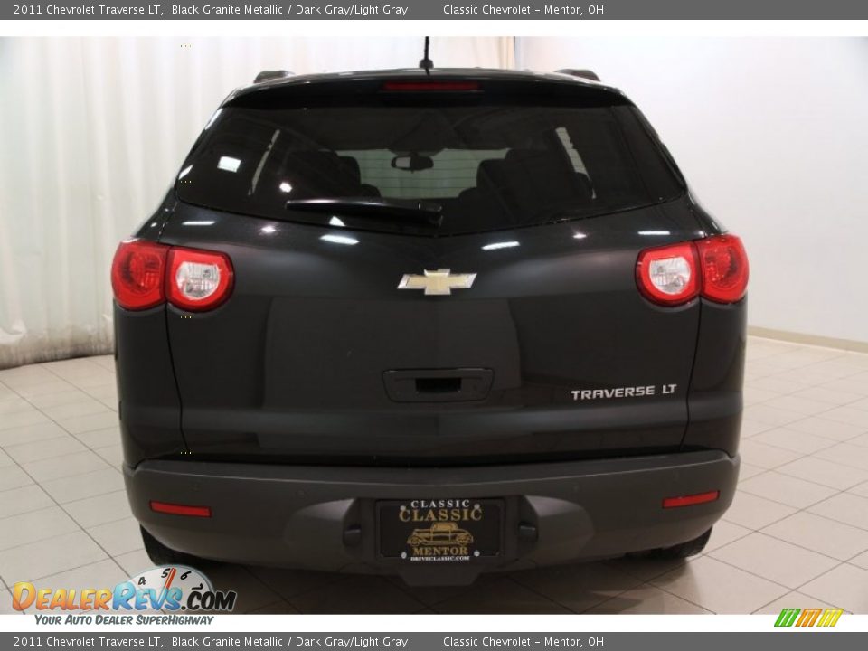 2011 Chevrolet Traverse LT Black Granite Metallic / Dark Gray/Light Gray Photo #14