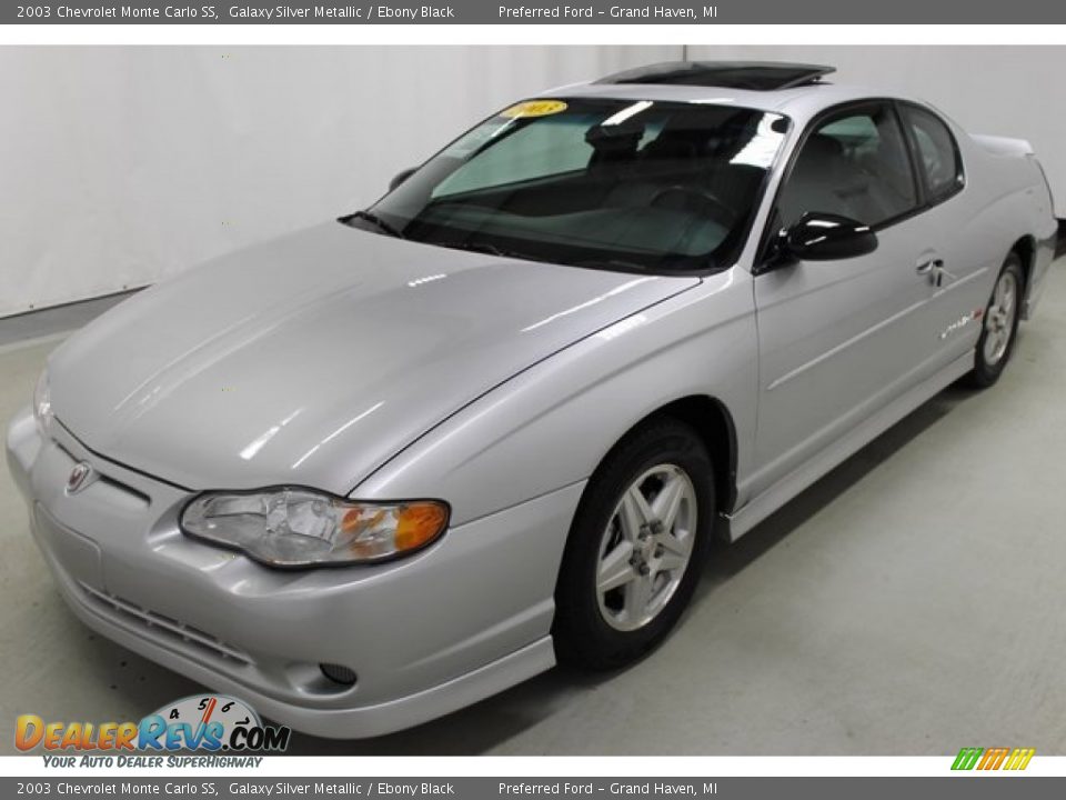 2003 Chevrolet Monte Carlo SS Galaxy Silver Metallic / Ebony Black Photo #4