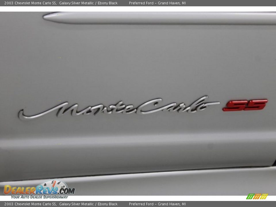 2003 Chevrolet Monte Carlo SS Galaxy Silver Metallic / Ebony Black Photo #10
