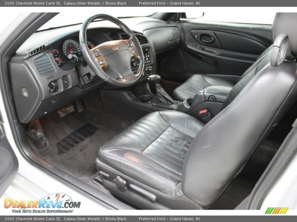 2003 Chevrolet Monte Carlo SS Galaxy Silver Metallic / Ebony Black Photo #19