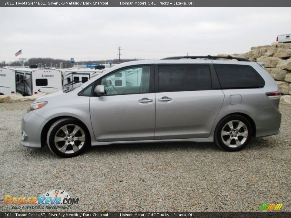 2011 Toyota Sienna SE Silver Sky Metallic / Dark Charcoal Photo #3