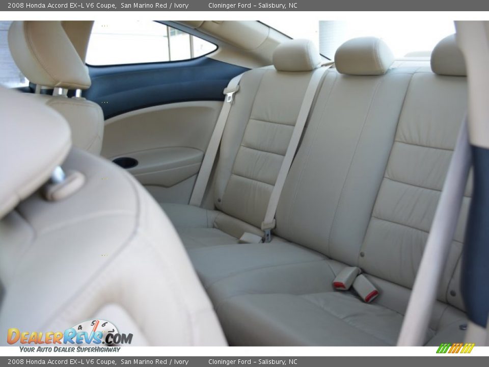 2008 Honda Accord EX-L V6 Coupe San Marino Red / Ivory Photo #11