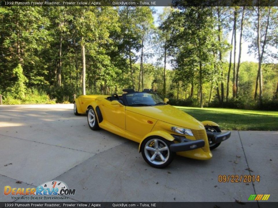 1999 Plymouth Prowler Roadster Prowler Yellow / Agate Photo #4