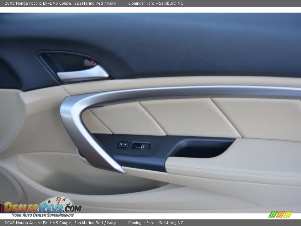 2008 Honda Accord EX-L V6 Coupe San Marino Red / Ivory Photo #13