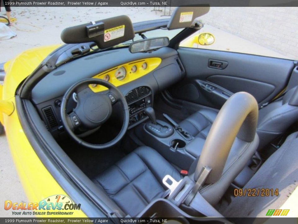 1999 Plymouth Prowler Roadster Prowler Yellow / Agate Photo #6
