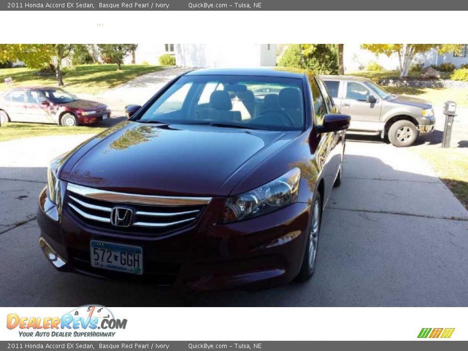 2011 Honda Accord EX Sedan Basque Red Pearl / Ivory Photo #2
