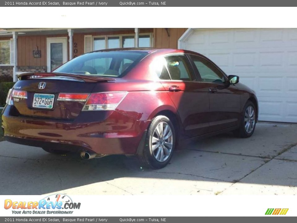2011 Honda Accord EX Sedan Basque Red Pearl / Ivory Photo #10