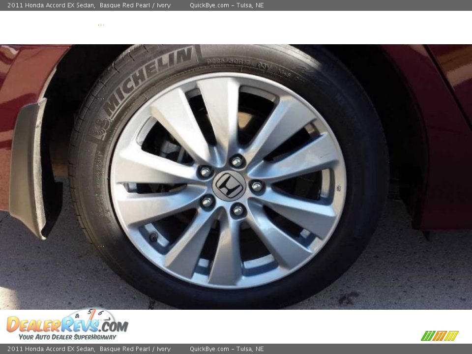2011 Honda Accord EX Sedan Basque Red Pearl / Ivory Photo #11