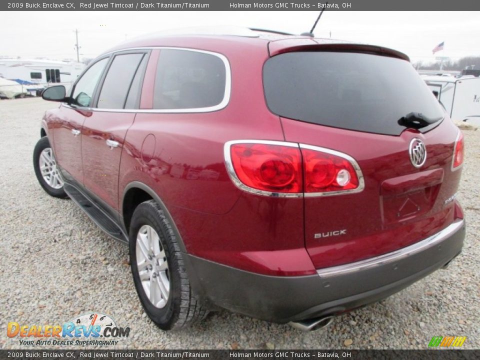 2009 Buick Enclave CX Red Jewel Tintcoat / Dark Titanium/Titanium Photo #26