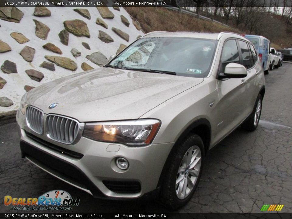 2015 BMW X3 xDrive28i Mineral Silver Metallic / Black Photo #9