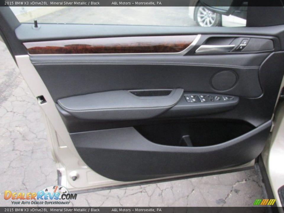 2015 BMW X3 xDrive28i Mineral Silver Metallic / Black Photo #10