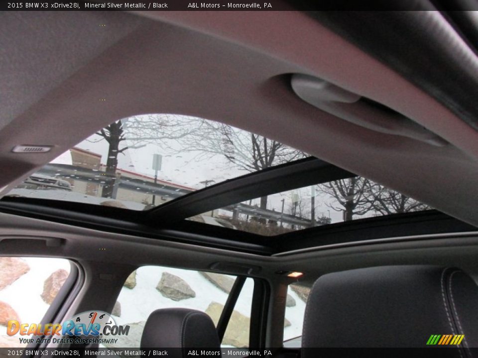 2015 BMW X3 xDrive28i Mineral Silver Metallic / Black Photo #11