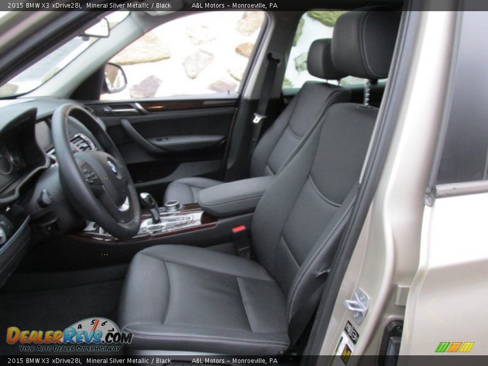 2015 BMW X3 xDrive28i Mineral Silver Metallic / Black Photo #12