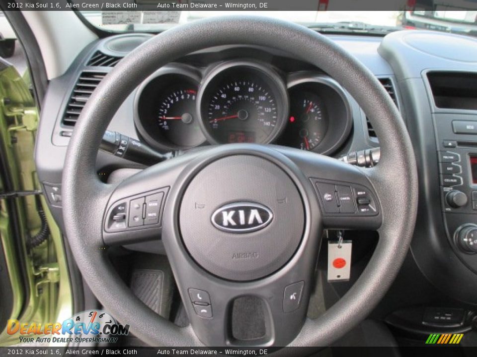 2012 Kia Soul 1.6 Alien Green / Black Cloth Photo #13