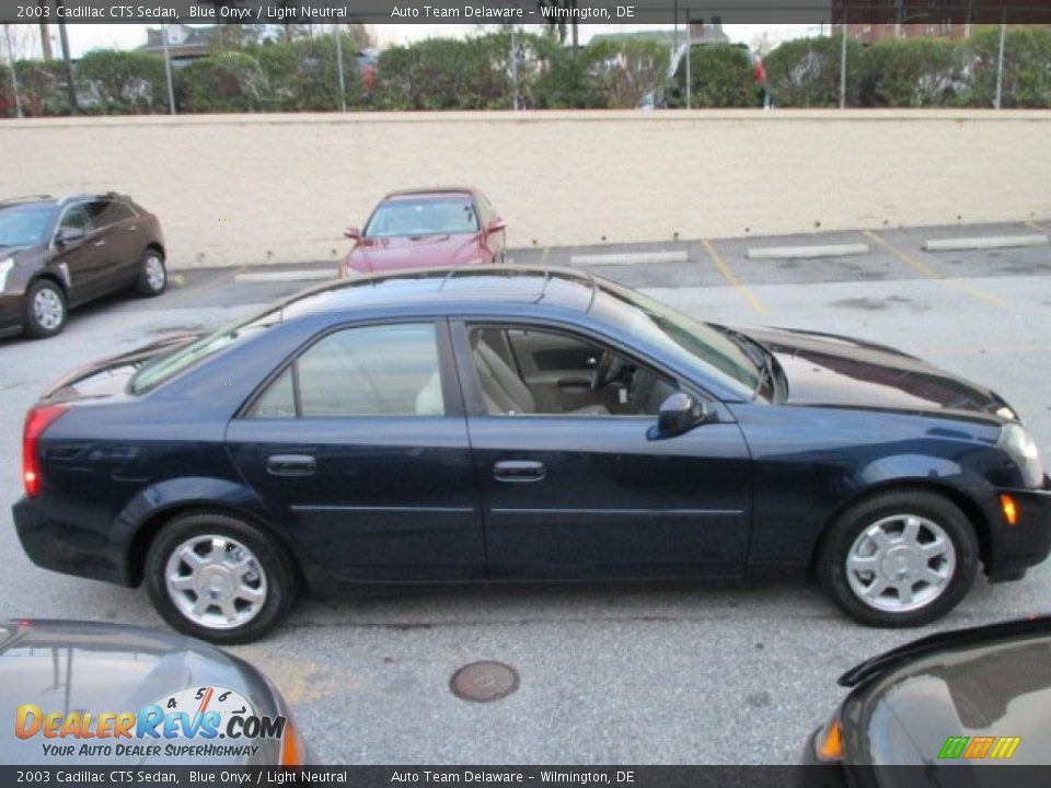 2003 Cadillac CTS Sedan Blue Onyx / Light Neutral Photo #7