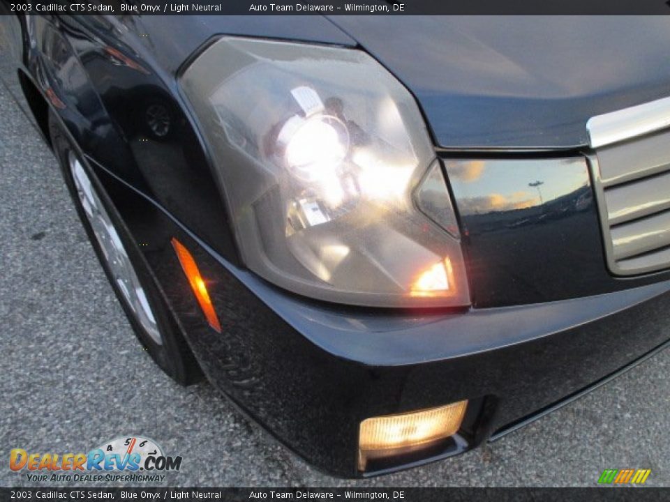2003 Cadillac CTS Sedan Blue Onyx / Light Neutral Photo #33