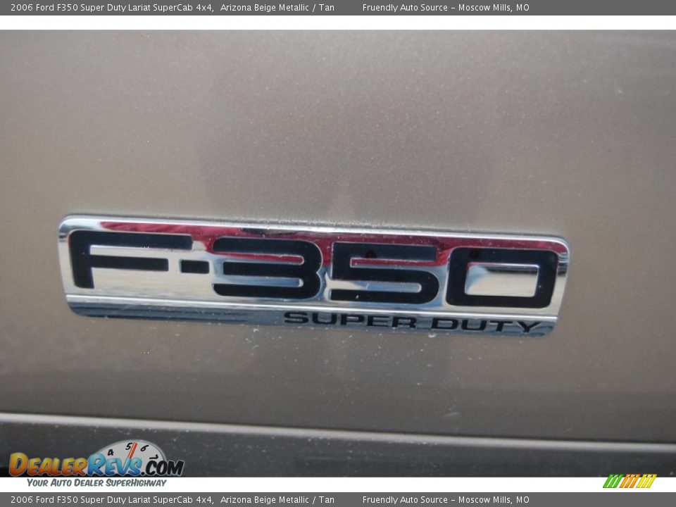 2006 Ford F350 Super Duty Lariat SuperCab 4x4 Arizona Beige Metallic / Tan Photo #7
