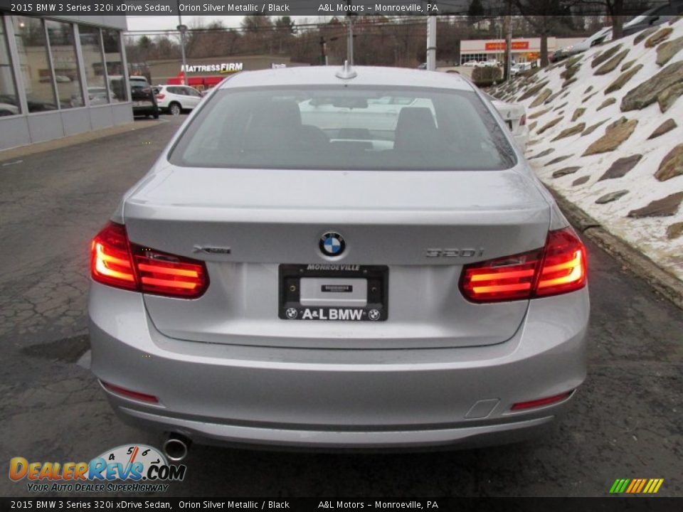2015 BMW 3 Series 320i xDrive Sedan Orion Silver Metallic / Black Photo #5