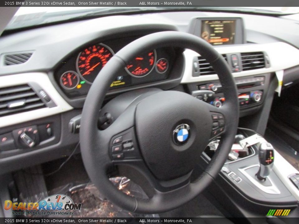 2015 BMW 3 Series 320i xDrive Sedan Orion Silver Metallic / Black Photo #15