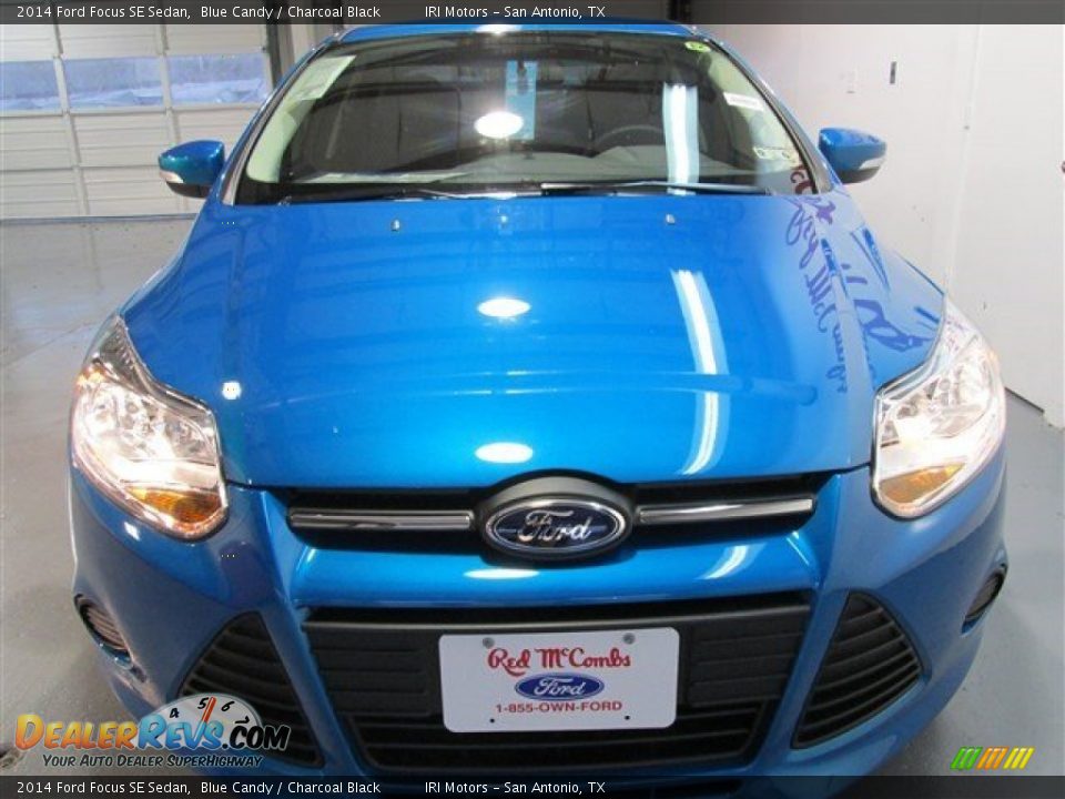 2014 Ford Focus SE Sedan Blue Candy / Charcoal Black Photo #2