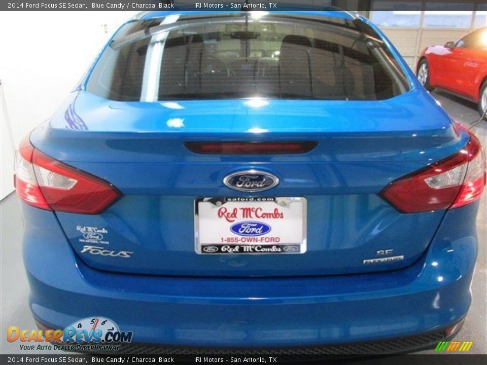 2014 Ford Focus SE Sedan Blue Candy / Charcoal Black Photo #5