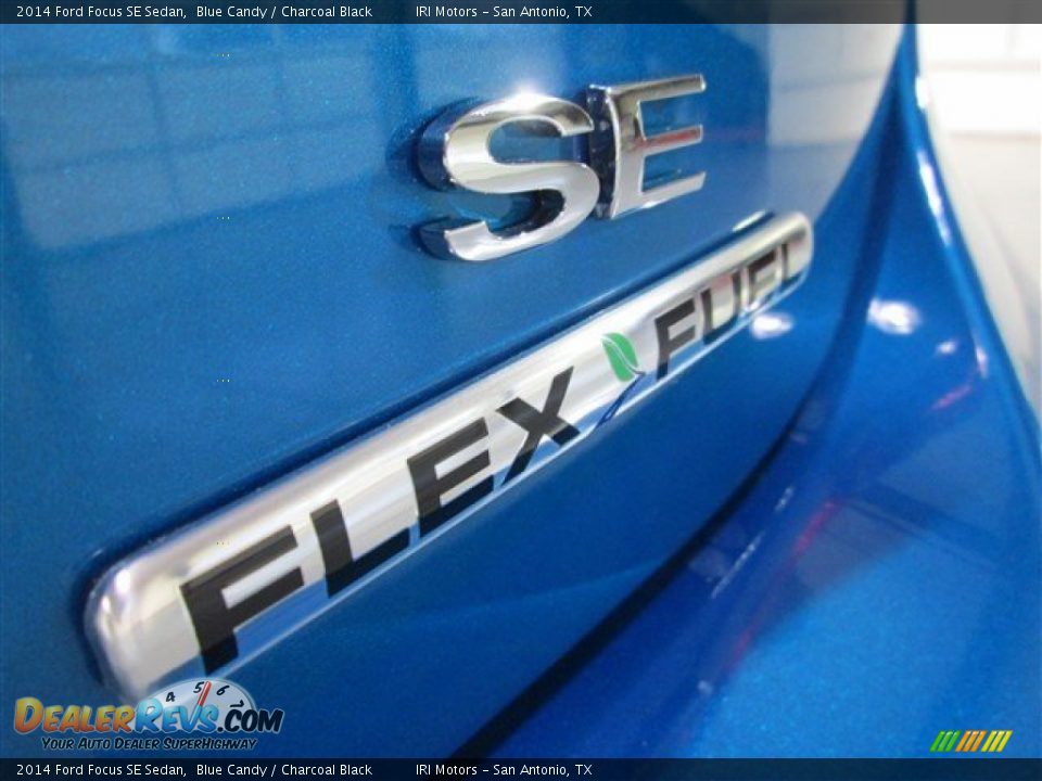 2014 Ford Focus SE Sedan Blue Candy / Charcoal Black Photo #7