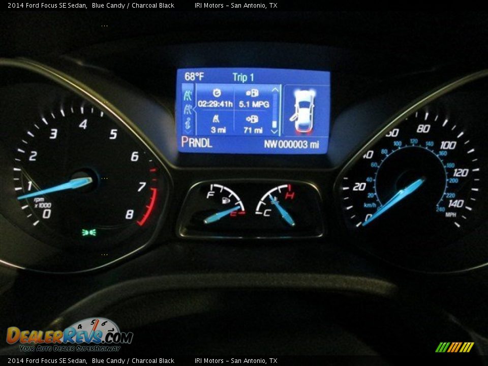 2014 Ford Focus SE Sedan Blue Candy / Charcoal Black Photo #17