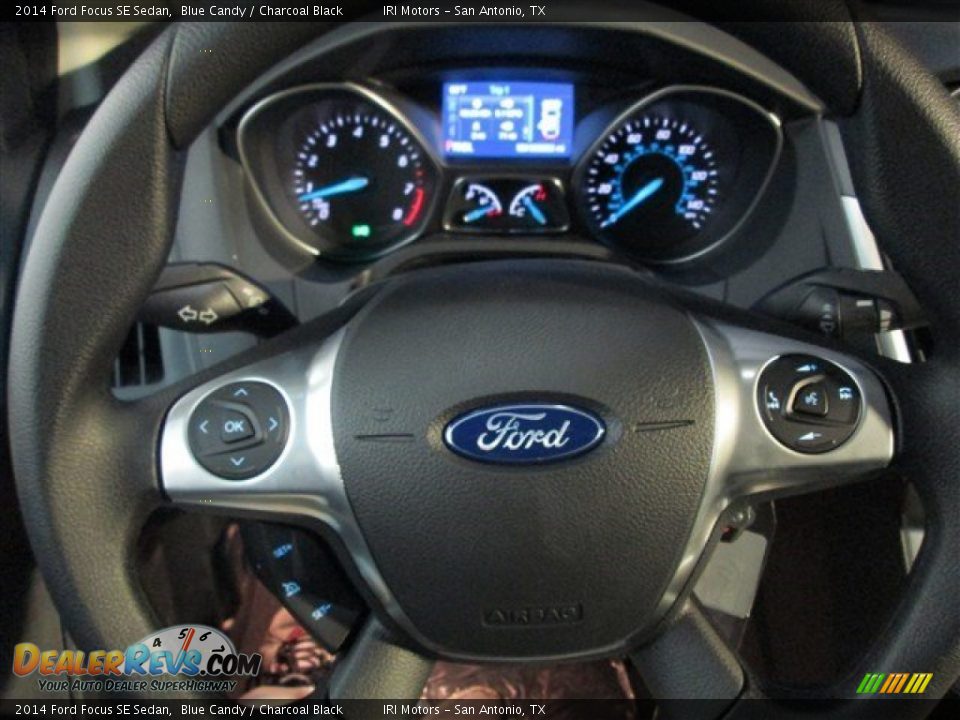 2014 Ford Focus SE Sedan Blue Candy / Charcoal Black Photo #18