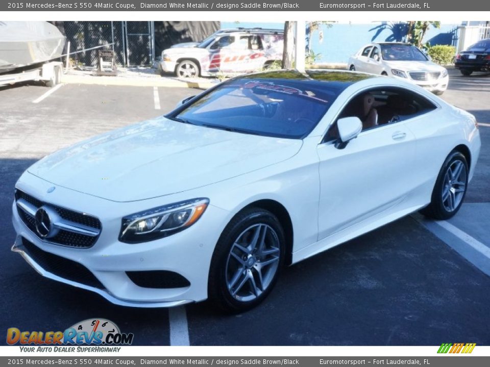 Front 3/4 View of 2015 Mercedes-Benz S 550 4Matic Coupe Photo #2