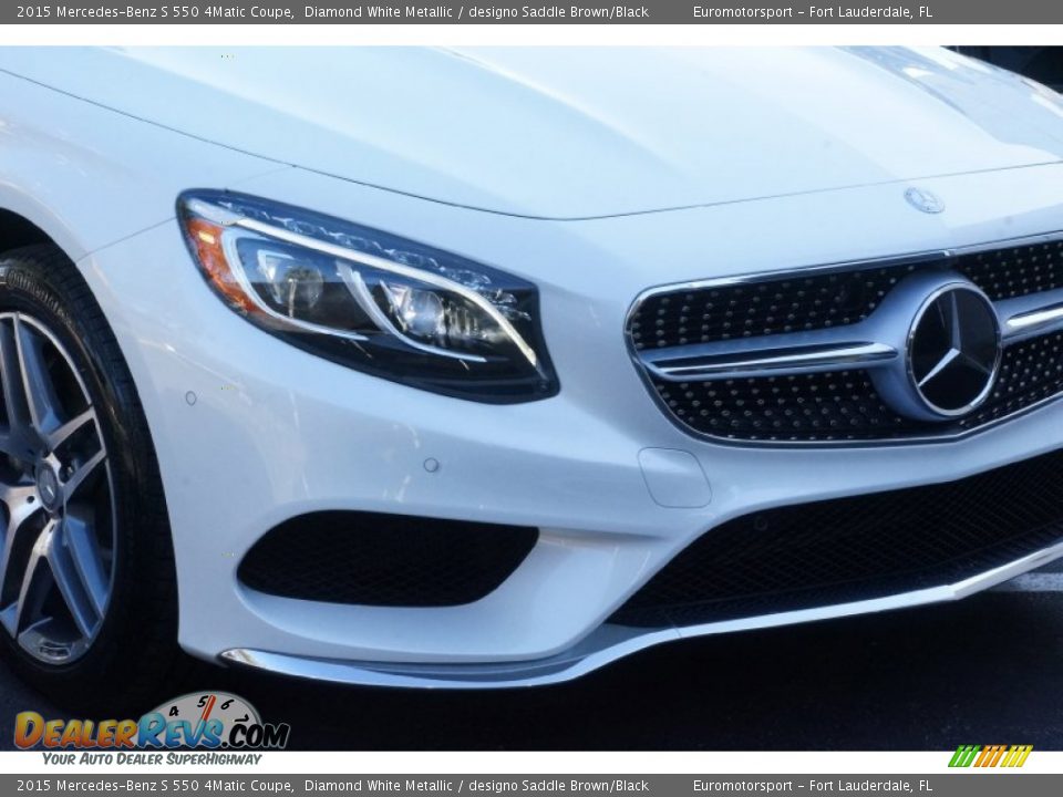 2015 Mercedes-Benz S 550 4Matic Coupe Diamond White Metallic / designo Saddle Brown/Black Photo #6